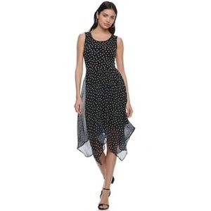 Polka dot flare dress